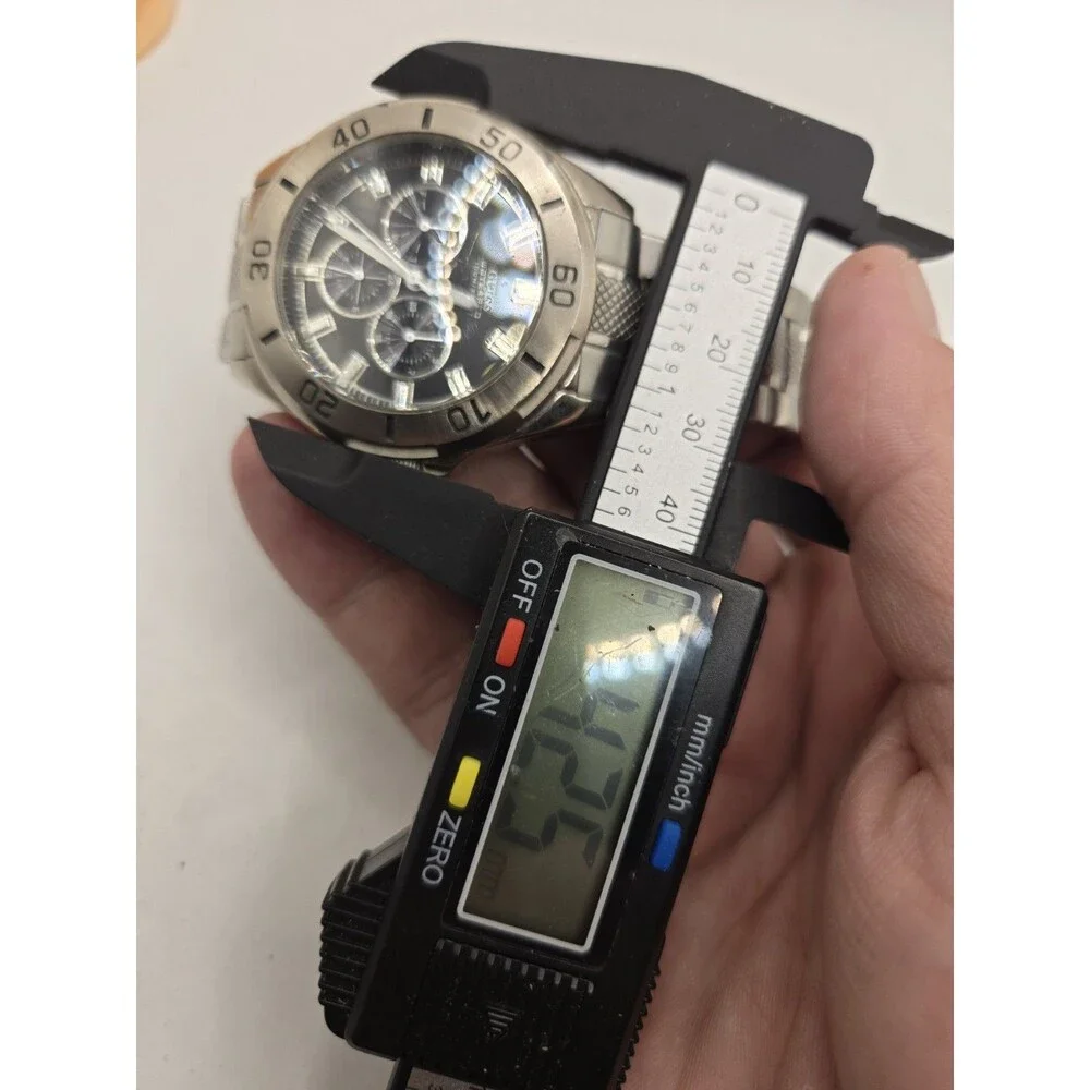 GUESS Waterpro stainless steel men's chronograph watch U12505G1. 6.75